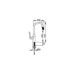 Misturador 700 Monocomando Grey - Debacco